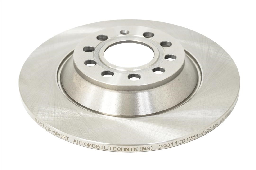Master-sport 24011201761PCSMS Rear brake disc, non-ventilated 24011201761PCSMS