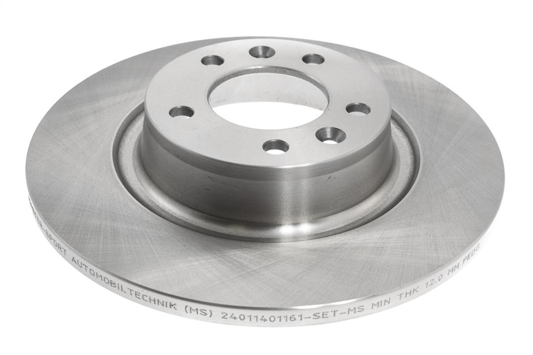 Master-sport 24011401161PCSMS Rear brake disc, non-ventilated 24011401161PCSMS