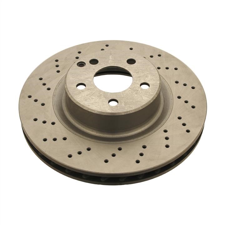 SWAG 10 92 1086 Ventilated brake disc with perforation 10921086