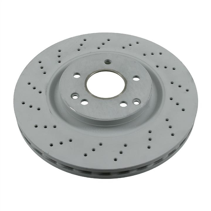 SWAG 10 92 6107 Ventilated brake disc with perforation 10926107