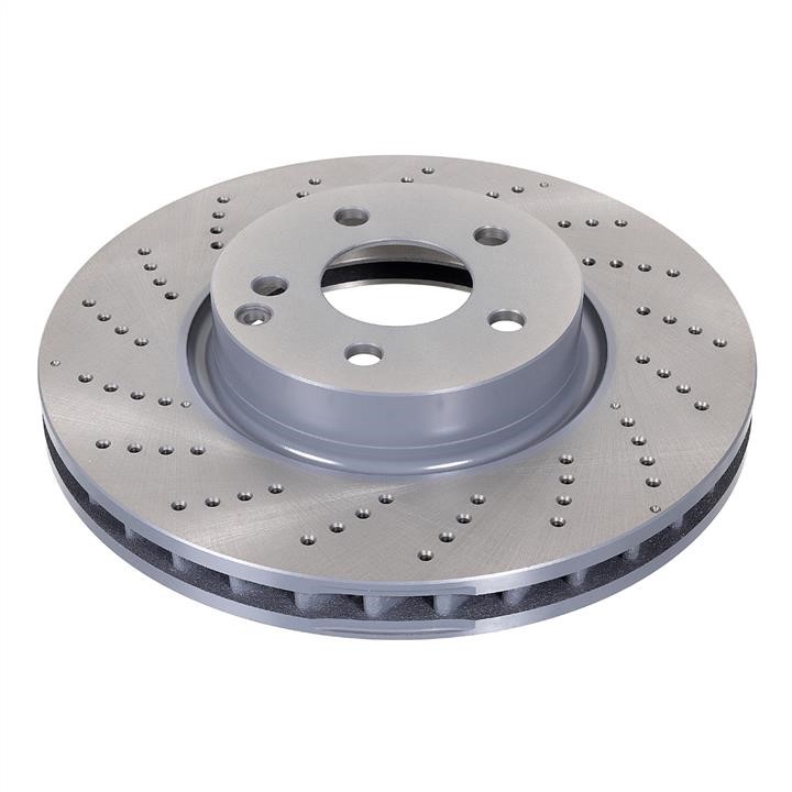 SWAG 10 93 0553 Ventilated brake disc with perforation 10930553