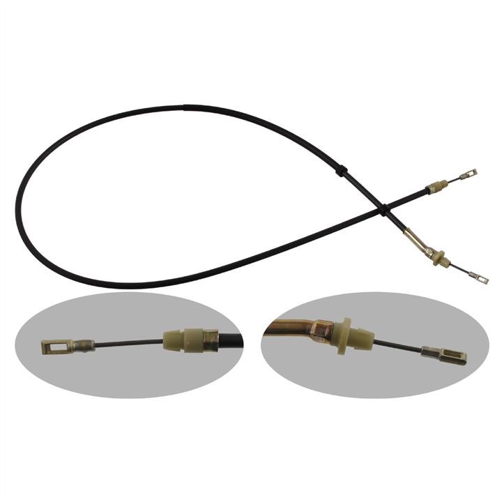 SWAG 10 93 4395 Parking brake cable, right 10934395
