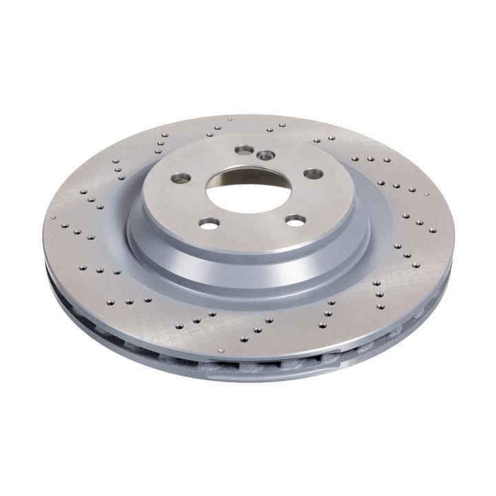 SWAG 10 94 3876 Ventilated brake disc with perforation 10943876