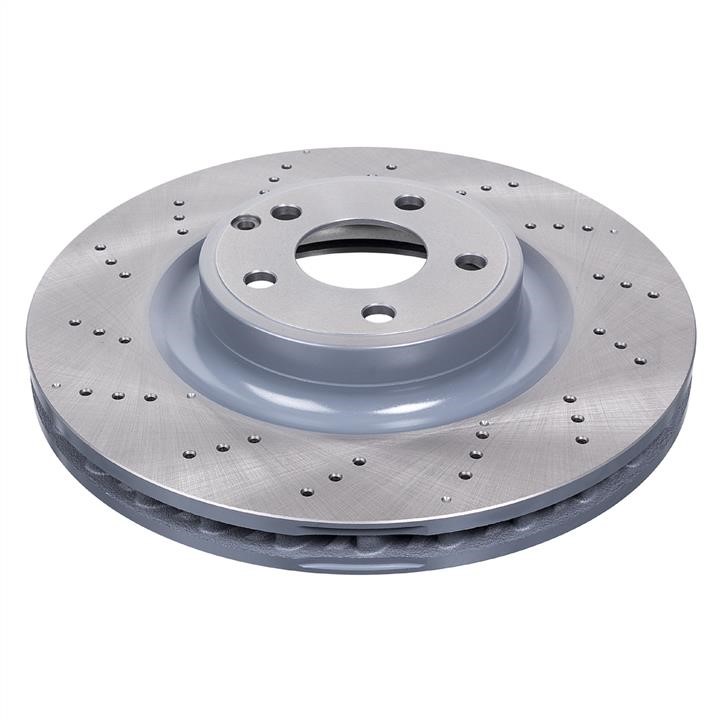 SWAG 10 94 4008 Ventilated brake disc with perforation 10944008