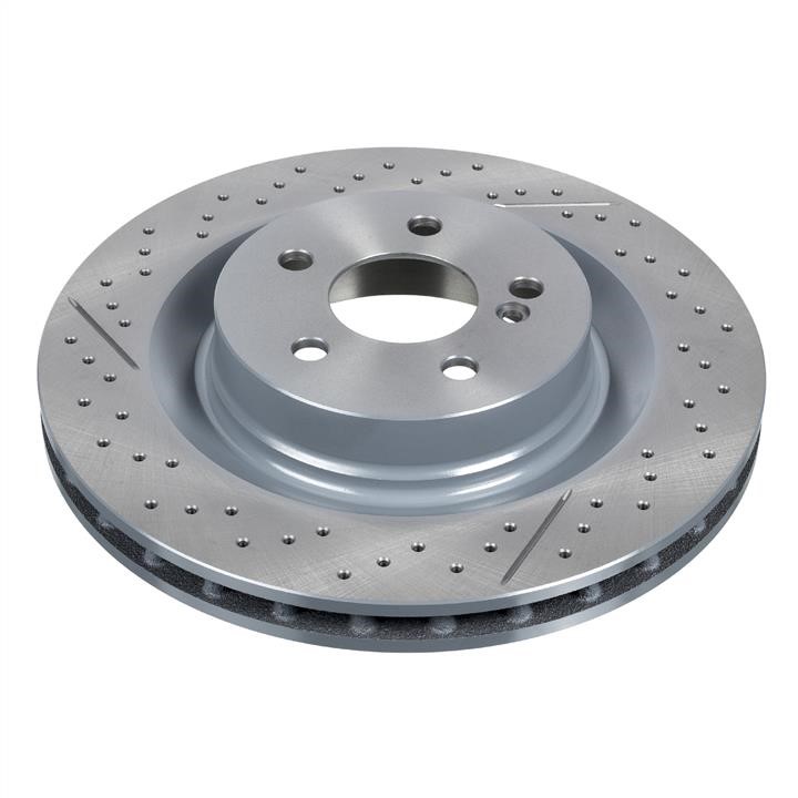 SWAG 10 94 4100 Brake disc with perforation, slotting and graphite coating 10944100
