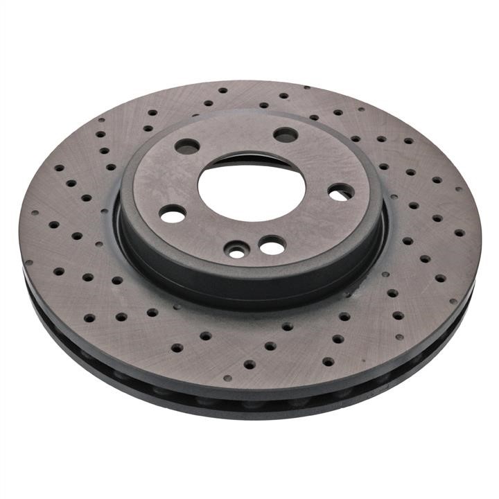 SWAG 10 94 4188 Ventilated brake disc with perforation 10944188