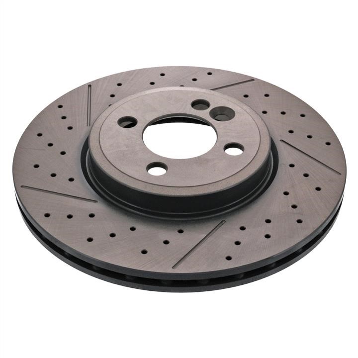 SWAG 11 94 3954 Ventilated brake disc with perforation 11943954