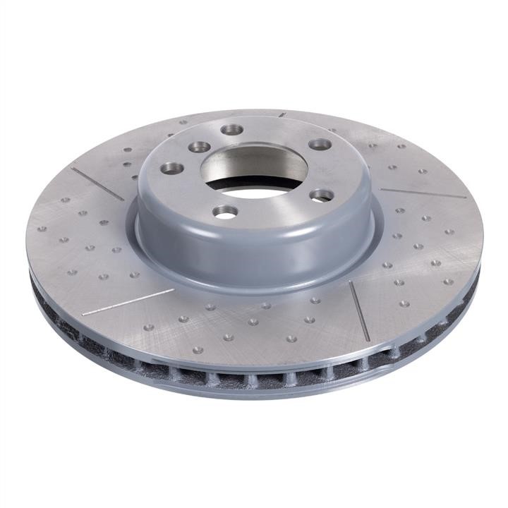 SWAG 20 10 5724 Brake disc with perforation, slotting and graphite coating 20105724