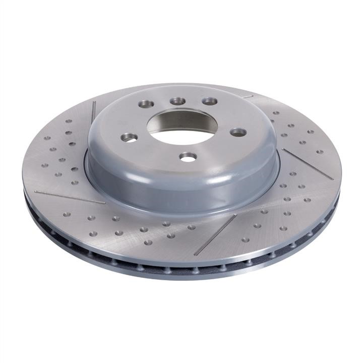 SWAG 20 10 5725 Brake disc with perforation, slotting and graphite coating 20105725
