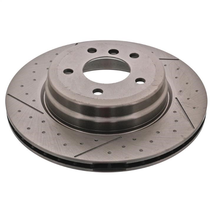 SWAG 20 94 3800 Brake disc with perforation, slotting and graphite coating 20943800