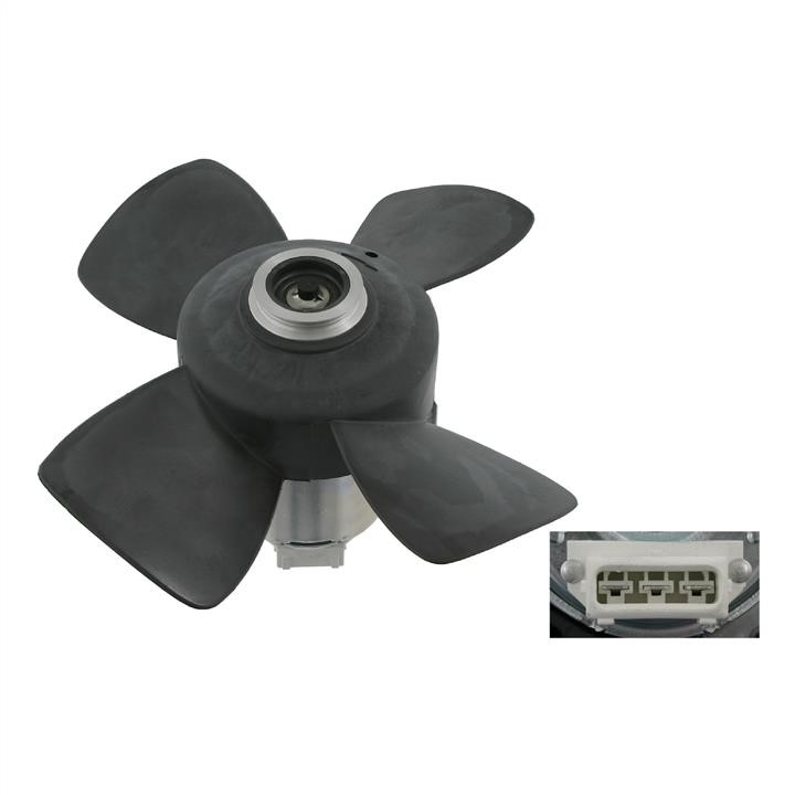 SWAG 30 90 6995 Hub, engine cooling fan wheel 30906995
