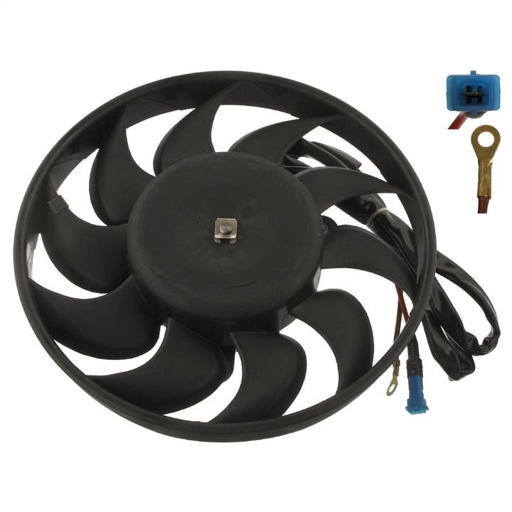 SWAG 30 90 6999 Hub, engine cooling fan wheel 30906999