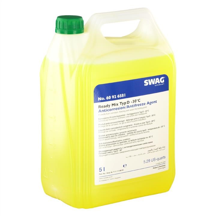 SWAG 60 92 6581 Coolant READY MIX, yellow, -30°C, 5 l 60926581
