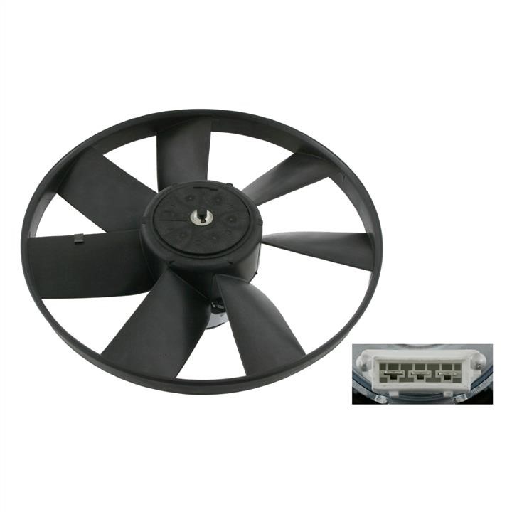 SWAG 99 90 6993 Hub, engine cooling fan wheel 99906993