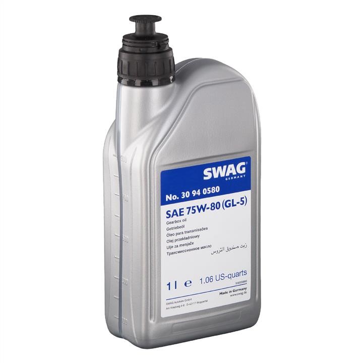 SWAG 30 94 0580 Transmission oil SWAG 75W-80, 1L 30940580