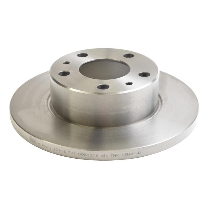febi 17416 Rear brake disc, non-ventilated 17416