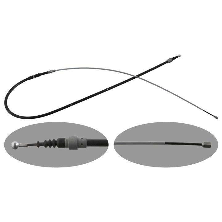 febi 48308 Handbrake cable 48308 48308 febi Handbrake cable
