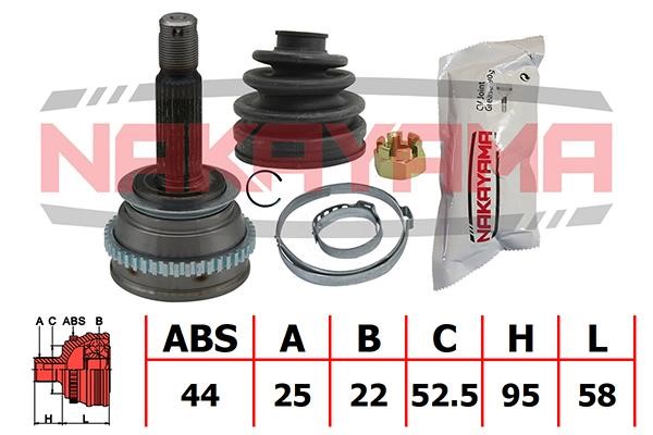 Nakayama NJ1480NY Constant velocity joint (CV joint), outer, set NJ1480NY