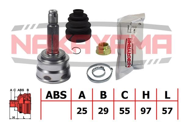 Nakayama NJ1503NY Constant velocity joint (CV joint), outer, set NJ1503NY