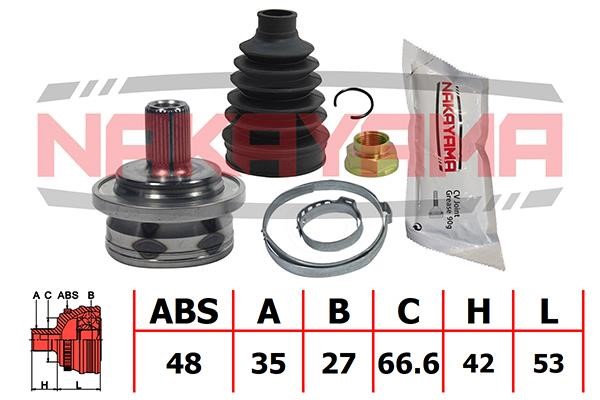 Nakayama NJ2067NY Constant velocity joint (CV joint), outer, set NJ2067NY