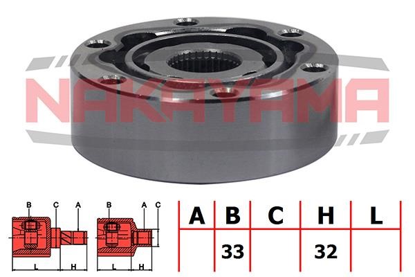 Nakayama NJ7006NY Constant Velocity Joint (CV joint), internal, set NJ7006NY