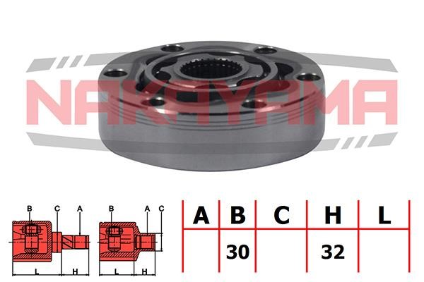 Nakayama NJ7087NY Constant Velocity Joint (CV joint), internal, set NJ7087NY