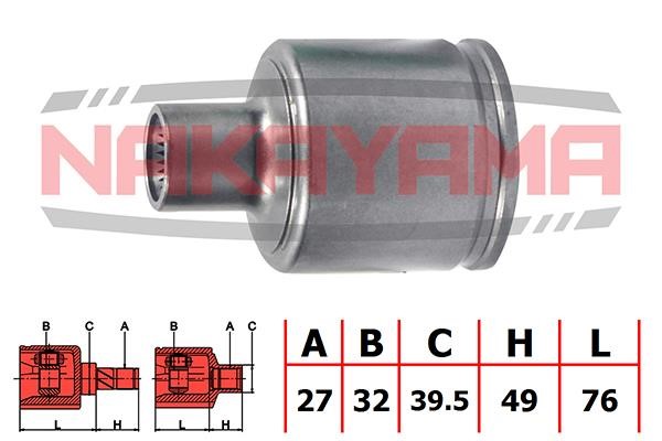 Nakayama NJ7095NY Constant Velocity Joint (CV joint), internal, set NJ7095NY