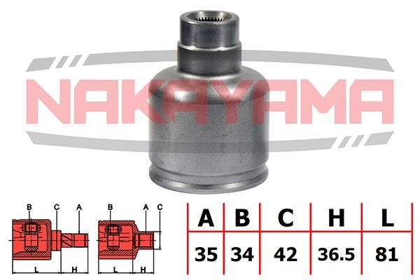 Nakayama NJ7114NY CV joint (CV joint), inner right, set NJ7114NY