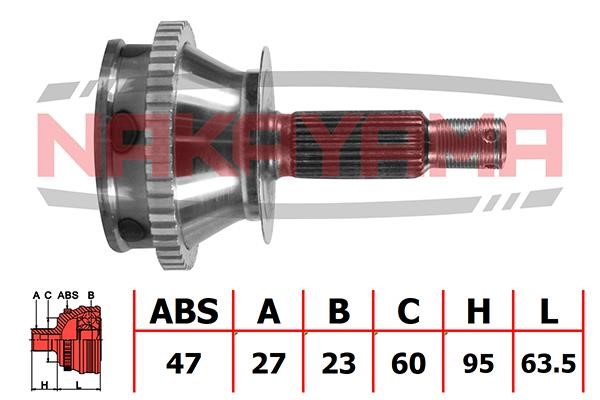 Nakayama NJ769NY CV joint NJ769NY