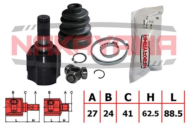 Nakayama NJ7761NY Constant Velocity Joint (CV joint), internal, set NJ7761NY