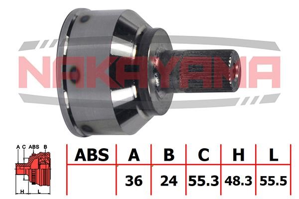 Nakayama NJ779NY Constant velocity joint (CV joint), outer, set NJ779NY