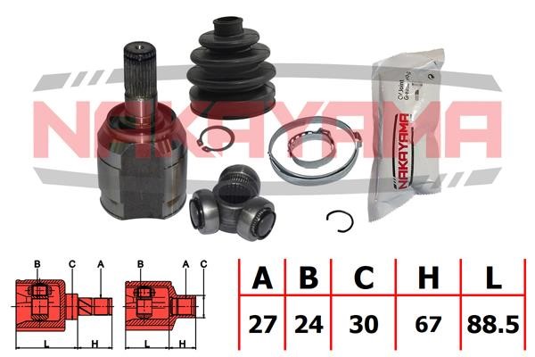 Nakayama NJ7807NY CV joint (CV joint), inner right, set NJ7807NY