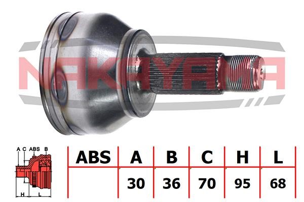 Nakayama NJ786NY Constant velocity joint (CV joint), outer, set NJ786NY