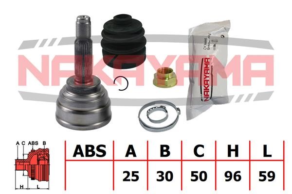 Nakayama NJ910NY Constant velocity joint (CV joint), outer, set NJ910NY