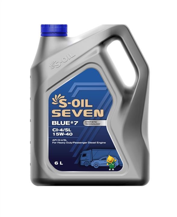S-Oil SBCI15406 Engine oil S-oil Seven BLUE #7 CI-4/SL 15W-40, 6 l SBCI15406