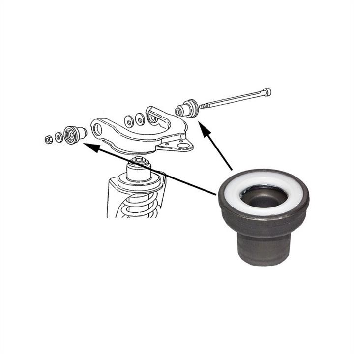 Rubber bushes Volkswagen Transporter: 1140201000 Jp Group Control arm bushing