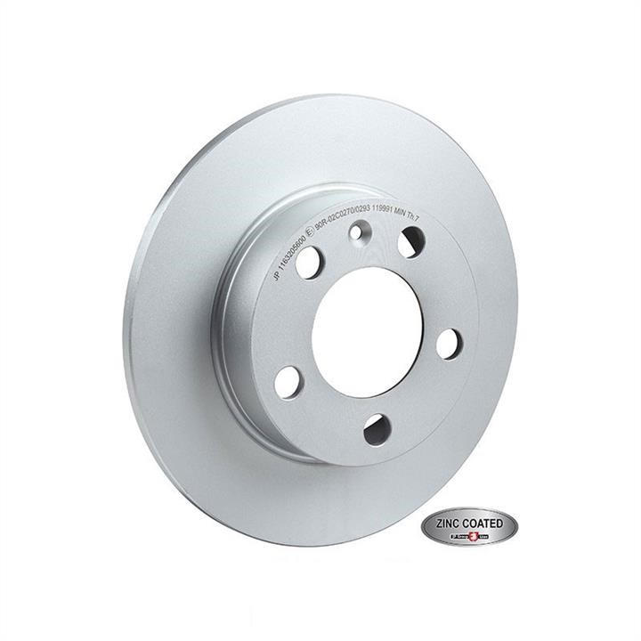 Jp Group 1163205600 Rear brake disc, non-ventilated 1163205600