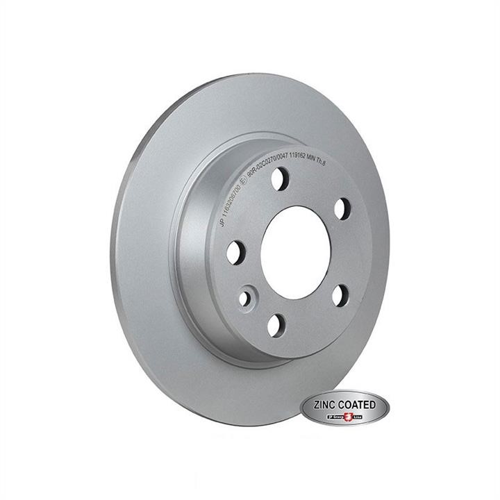 Jp Group 1163206700 Rear brake disc, non-ventilated 1163206700