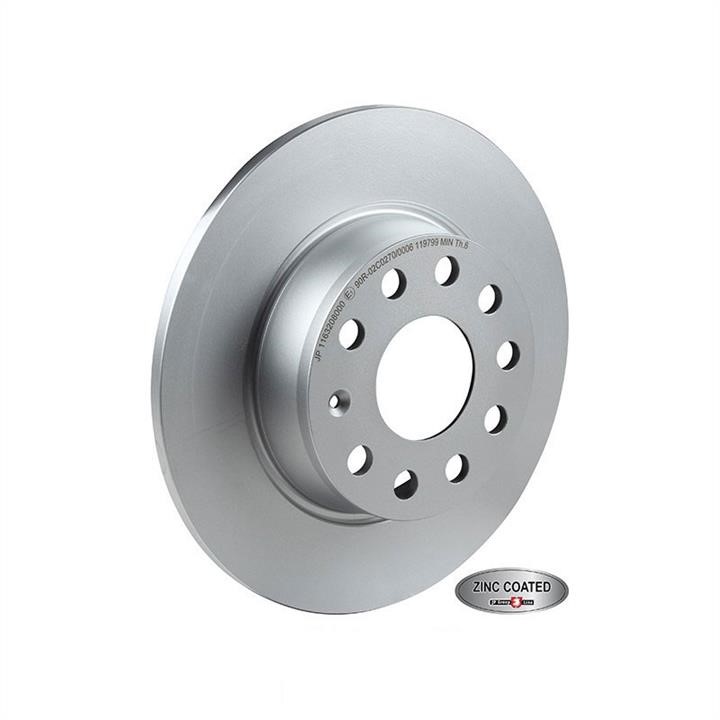 Jp Group 1163208000 Rear brake disc, non-ventilated 1163208000