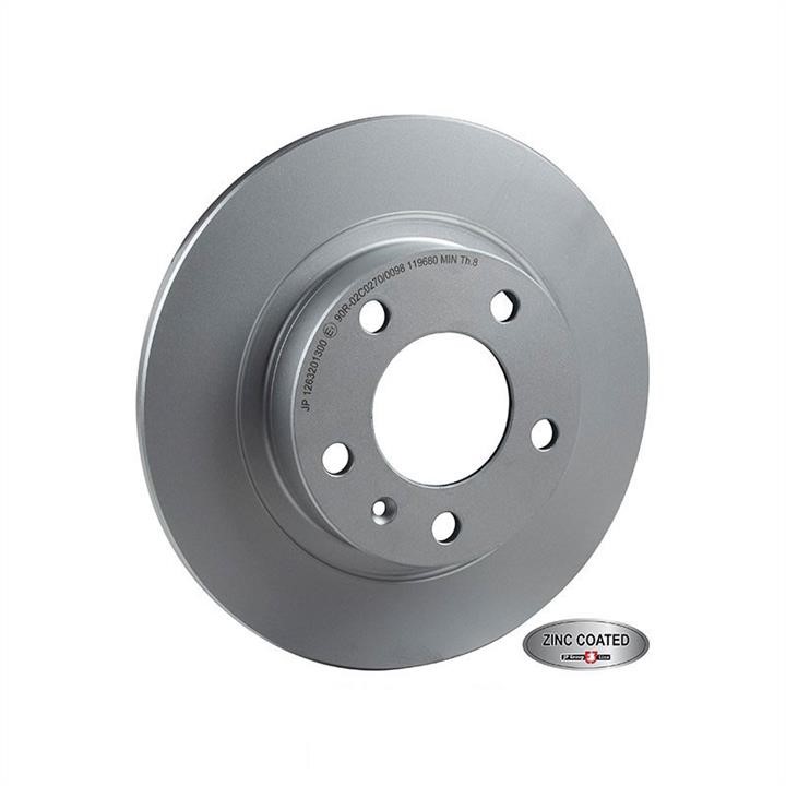 Jp Group 1263201300 Rear brake disc, non-ventilated 1263201300