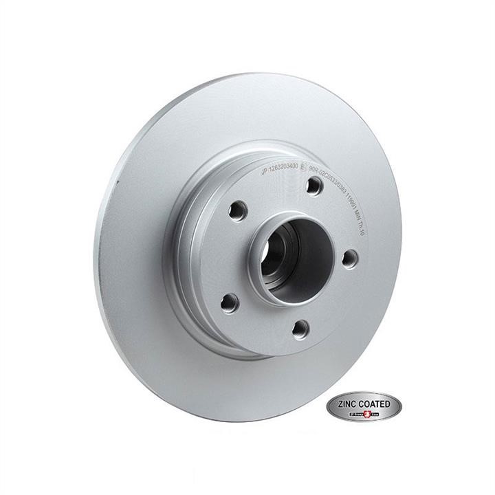 Jp Group 1263203600 Rear brake disc, non-ventilated 1263203600