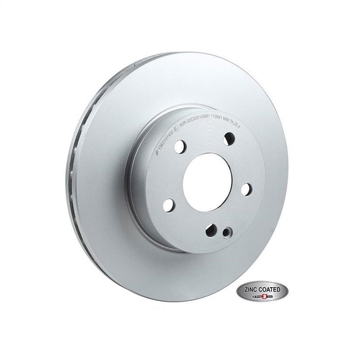 Jp Group 1363107400 Front brake disc ventilated 1363107400