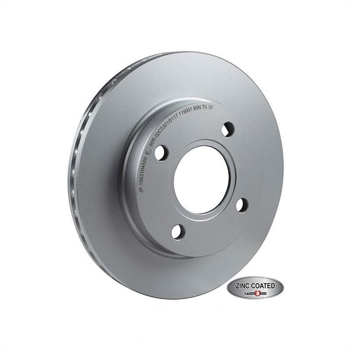 Jp Group 1563104500 Front brake disc ventilated 1563104500