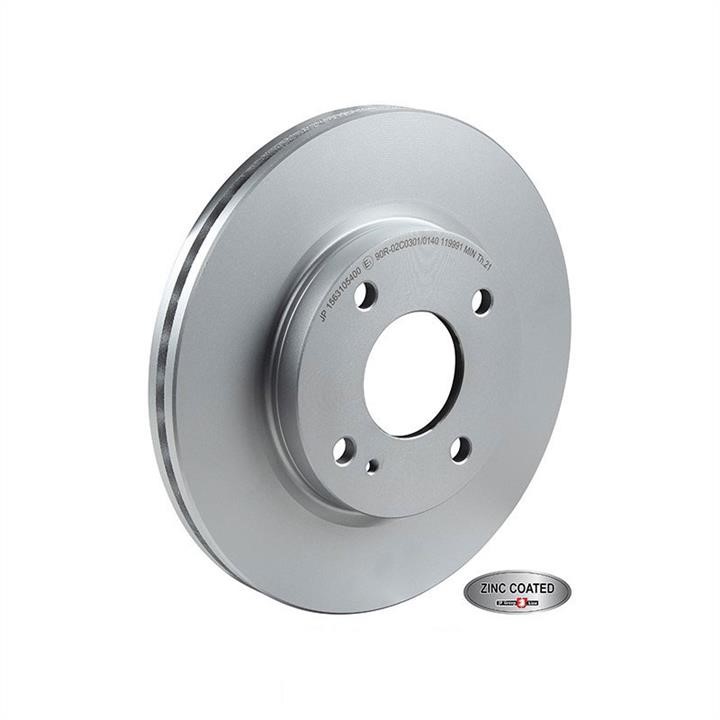 Jp Group 1563105400 Front brake disc ventilated 1563105400