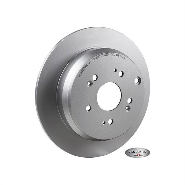 Jp Group 3463200800 Rear brake disc, non-ventilated 3463200800