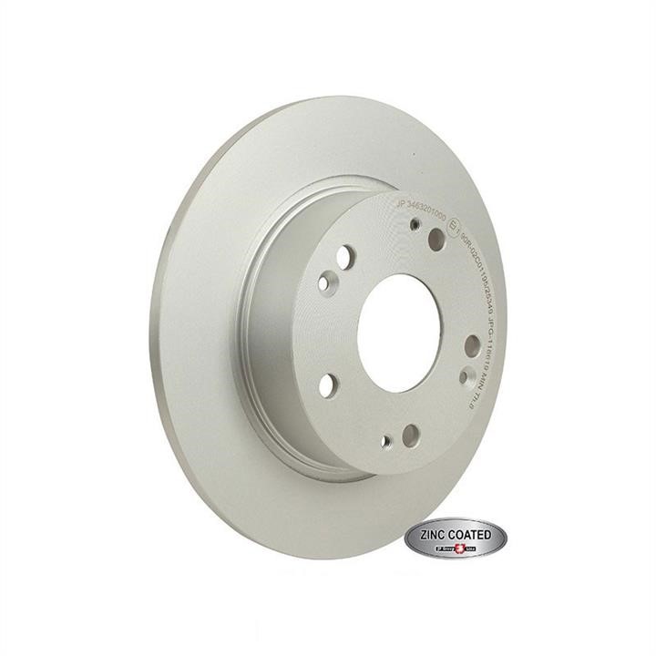 Jp Group 3463201000 Rear brake disc, non-ventilated 3463201000
