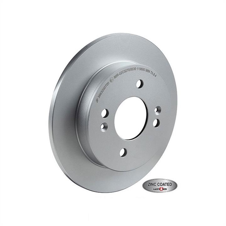 Jp Group 3663200700 Rear brake disc, non-ventilated 3663200700