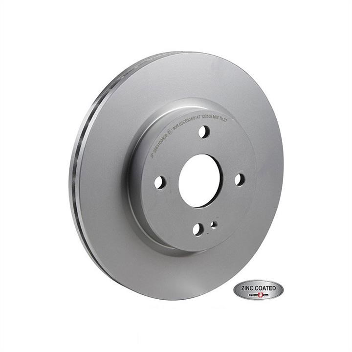 Jp Group 3863100900 Front brake disc ventilated 3863100900