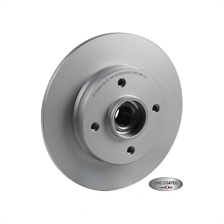 Jp Group 4163201100 Rear brake disc, non-ventilated 4163201100