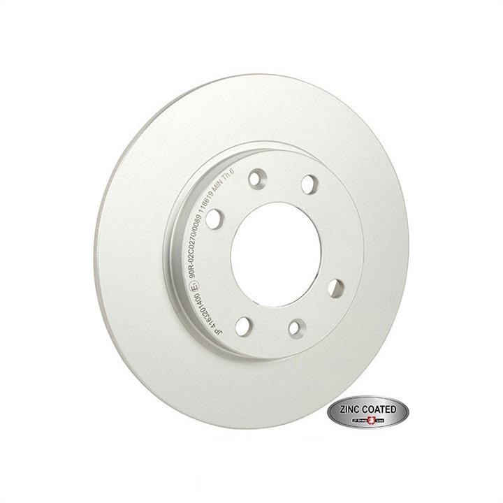 Jp Group 4163201400 Rear brake disc, non-ventilated 4163201400